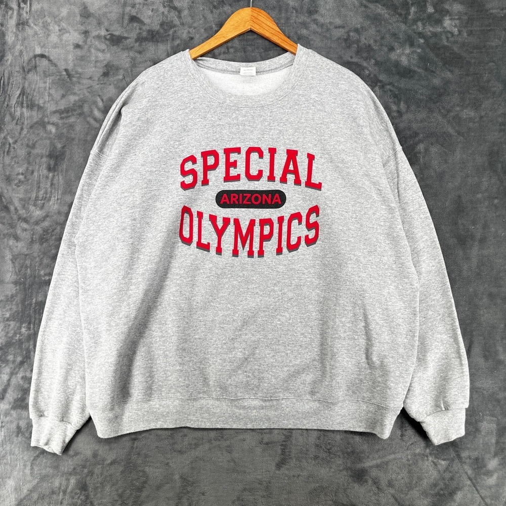 Vintage Special Olympics Arizona Sweatshirt Adult 3XL Gray Crewneck Pullover EUC